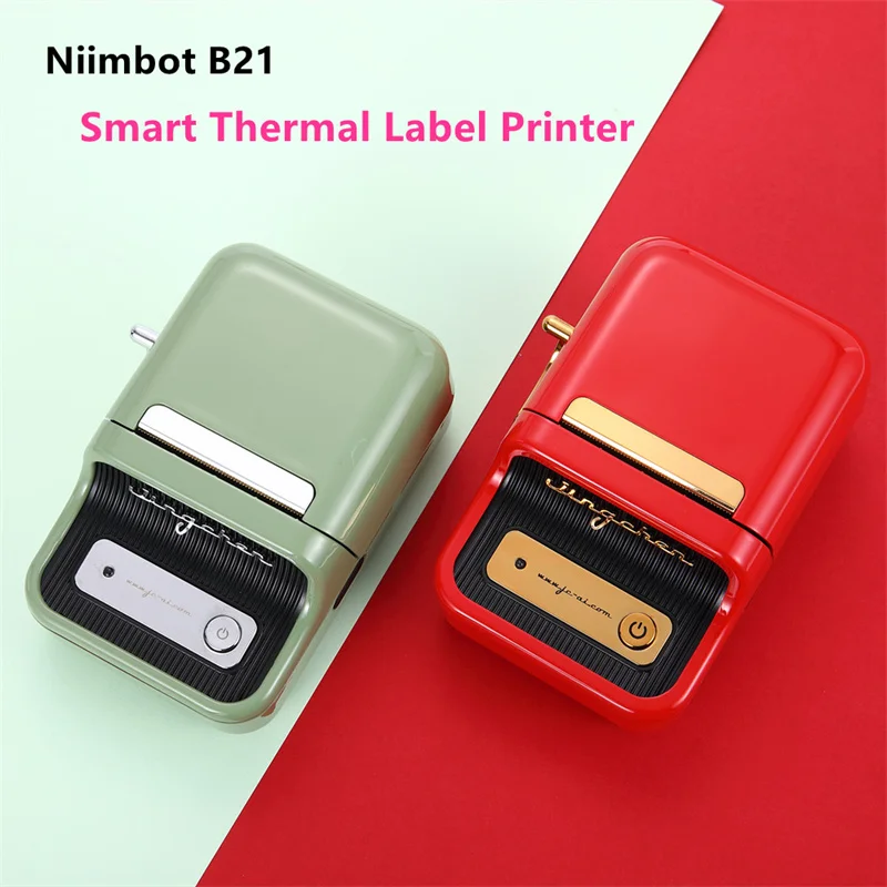 Customized Thermal B21 Label Printer Smart Labeling Machine Mini Pocket Tag Price UV Label Sticker Printers Office Business Work