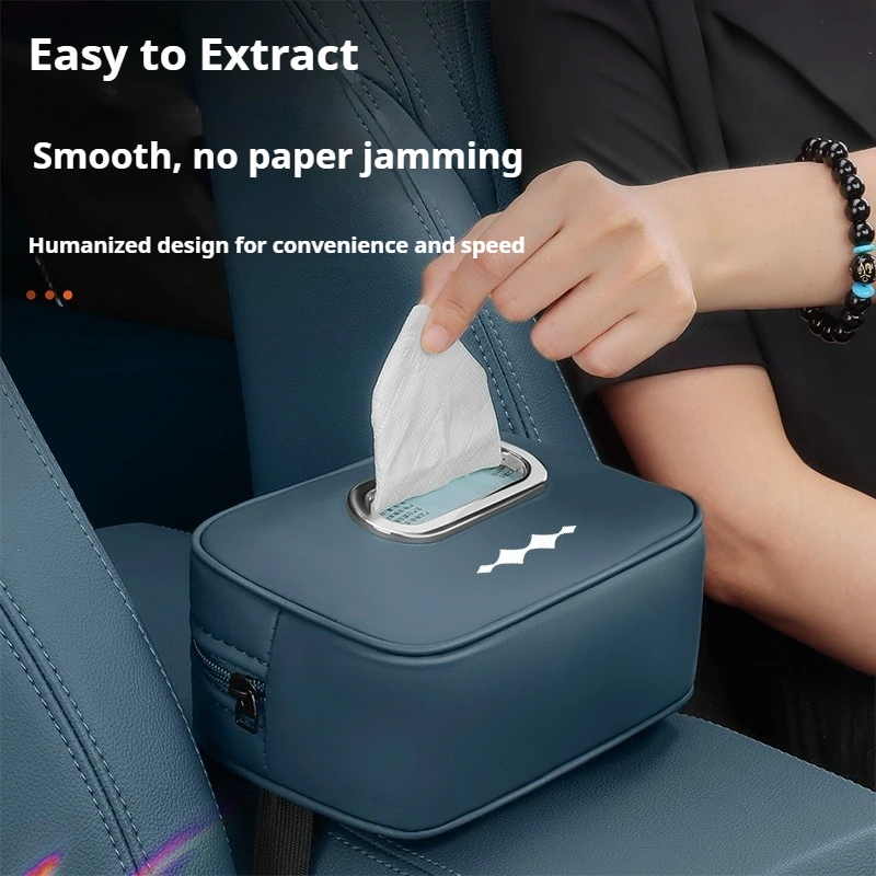 Fit For BYD Leopard 5 8 Denza B5 B8 Titanium 3 7  Car Tissue Box Seat Back Armrest Napkin Storage Bag Interior Decoration