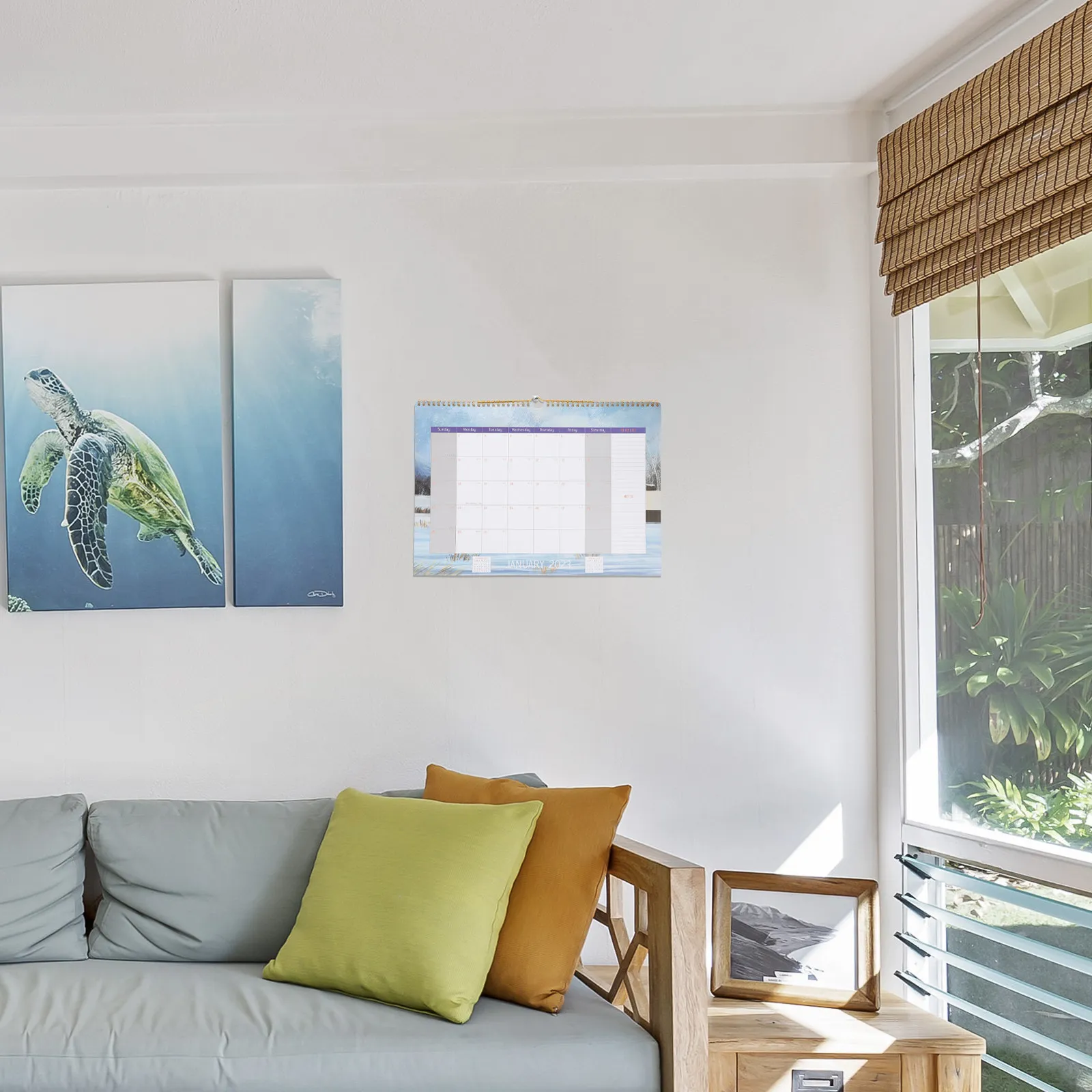 

2023 English Calendar Multipurpose Wall Hanging Calendar Smooth Paper Chic Design Daily Reminder Schedule Planner New Year Gift