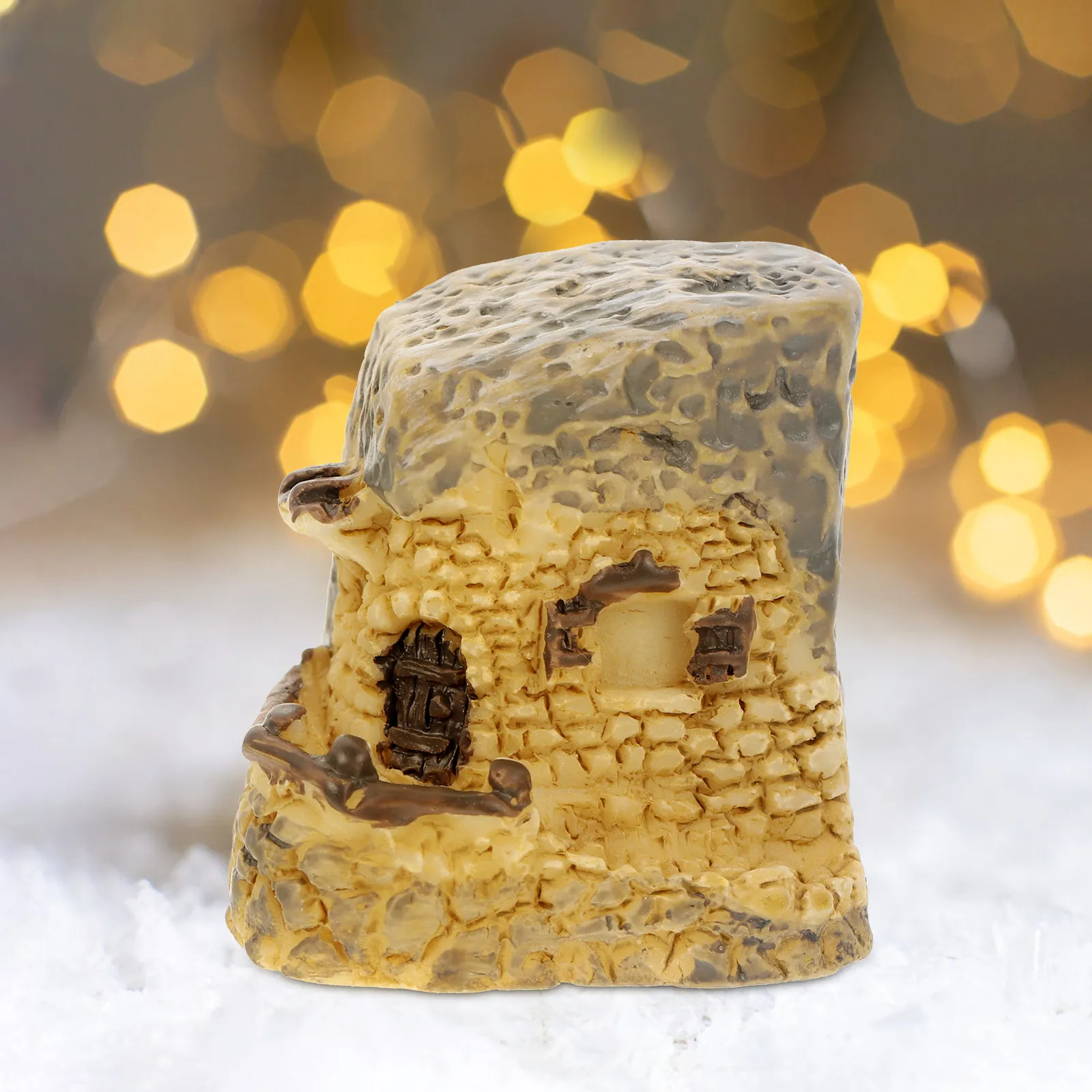 8Pcs Resin Mini House Tiny Fairy Cottage Landscape Ornament for Garden Decor Desktop Mini Scene Easter Decoration Creative Home