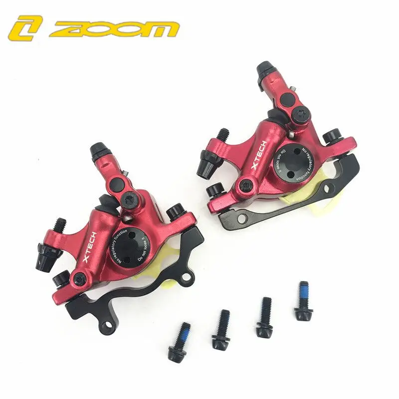 ZOOM XTECH HB100 Bike Brake MTB Hydraulic DiscCalipers Front & Rear G3 rotors 120/140/160/180MM MT200 M315