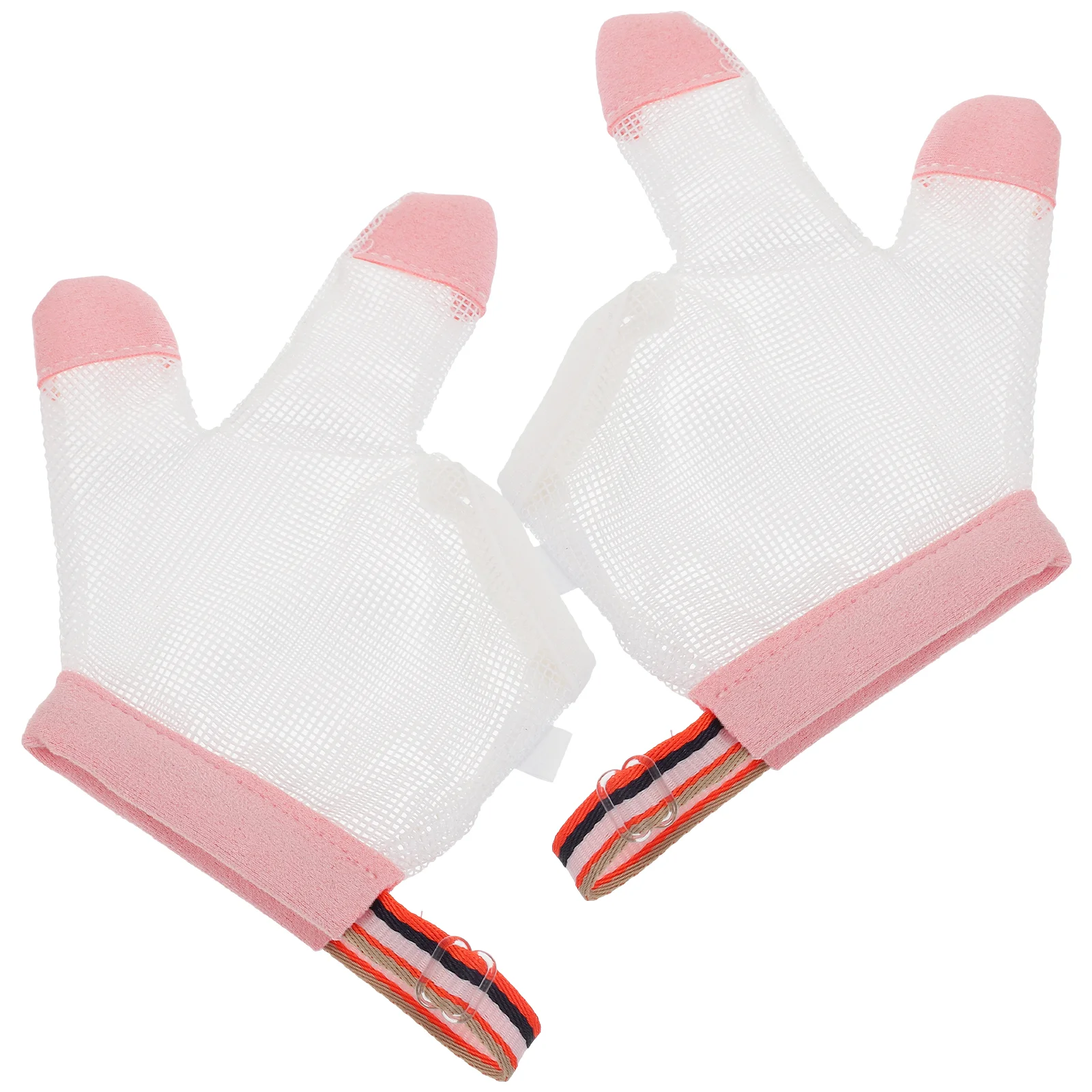 Ring beißen Handschuhe Finger saugen Handschuhe Prävention Werkzeug Schutz Daumen Stop Stopper Baby Guard Säugling Finger Netz