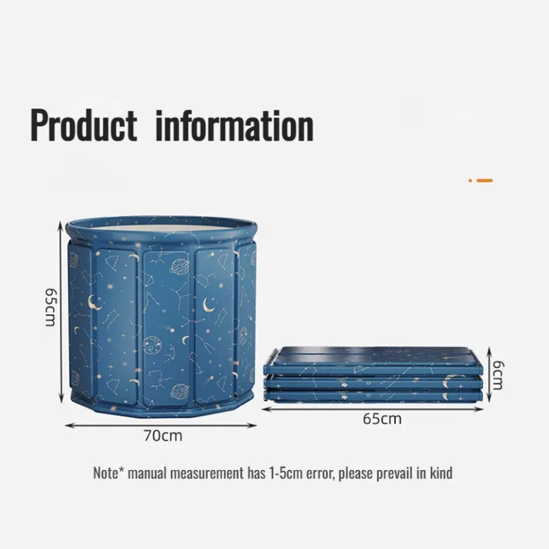 Large space bathtub folding design, stable and non tipping bathtub, swimming bucket, family swimming pool, fashionable