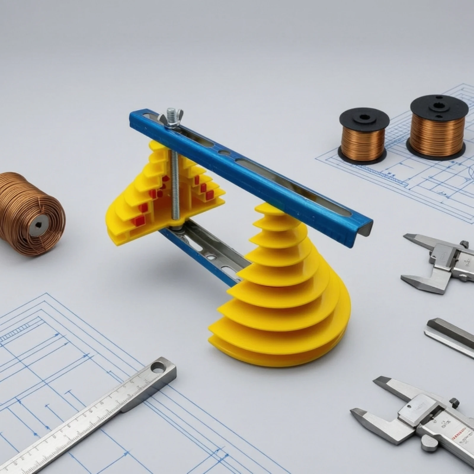 Single-Phase Coil Winding Mold Adjustable Motor Winding Mold Tool Universal Flexible for Electricians, Workshop