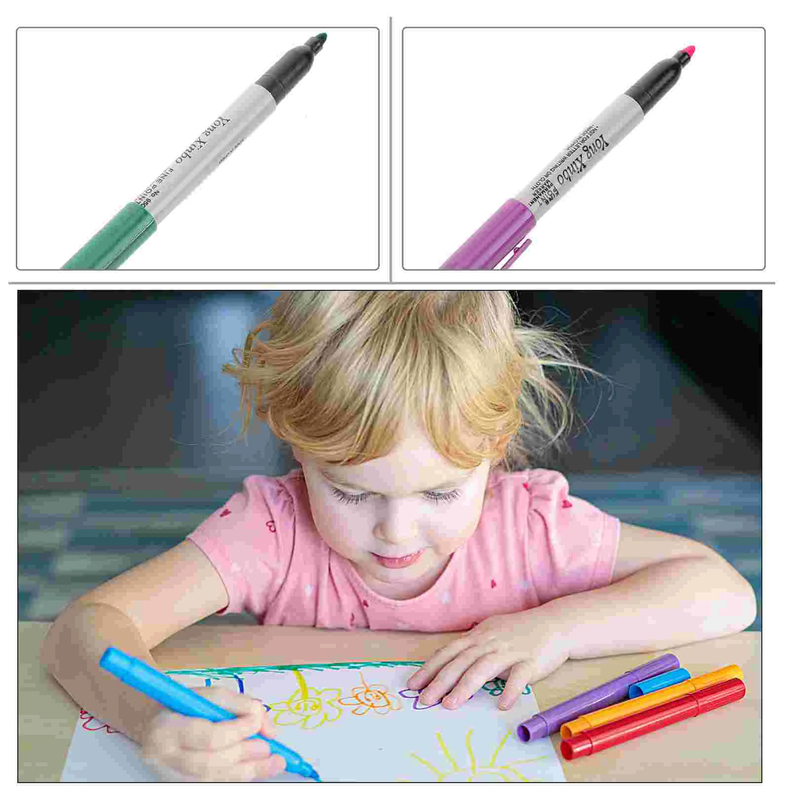 

6 Pcs Color Painting Pen Darwing Oil Ink Pencile Auxiliary Supplies Marker Tattooing Accessories