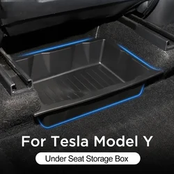 Per Tesla Model Y Under Seat Storage Box Case Car Seat Organizer supporto per cassetto sottosella del veicolo per Tesla Model Y vassoio interno