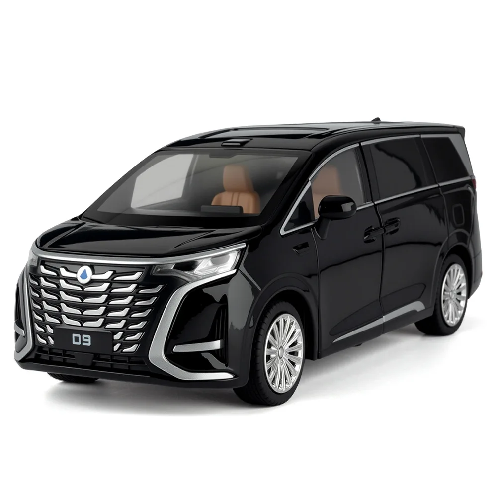 1-24-d9-mpv-車モデルおもちゃ合金ダイキャストプルバックドアオープンシミュレーションモデルコレクション友人へのギフト