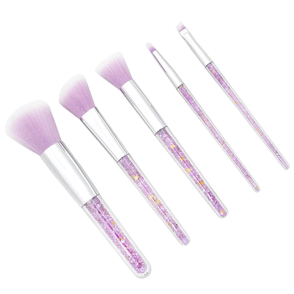 ชุดแปรงแต่งหน้า 5 ชิ้น ขนแปรงหนาแน่น ไม่หลุดร่วง ใช้งานได้สม่ำเสมอ เหมาะสำหรับใช้ในชีวิตประจำวัน ระดับมืออาชีพ สำหรับผู้หญิง แปรงเครื่องสำอาง