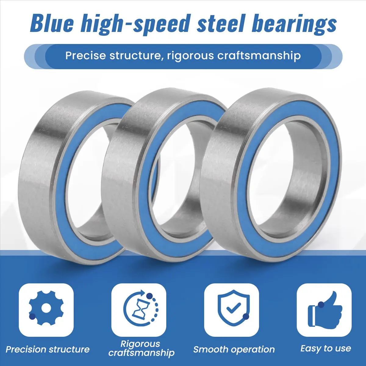 20 قطعة 6700- جودة عالية 6700 10X15X4mm مصغرة ختم كرة أخدود عميقة تحمل ، الأزرق