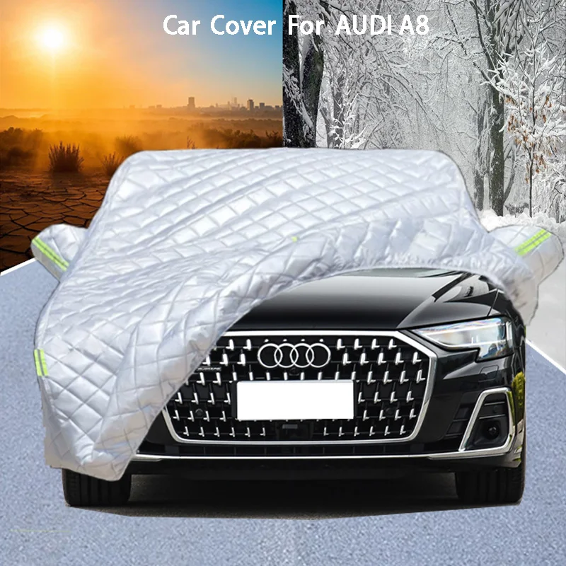 

Для автомобильного чехла AUDI A8 обеспечивает защита от града, защита от царапин, предотвращает отслаивание краски, устойчивость к дождю и снегу