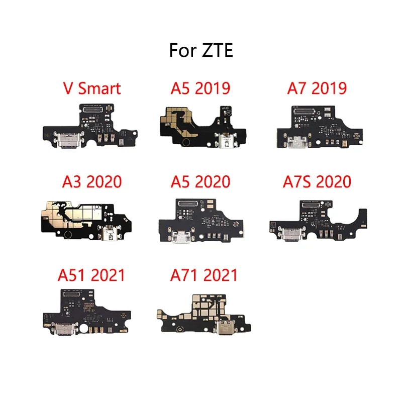 Pop USB Charging Dock Connector Port Socket Jack Charge Board Flex Cable For ZTE A5 2020 A7S A51 2021 A71 A7 2019 A3 2020 V Smar