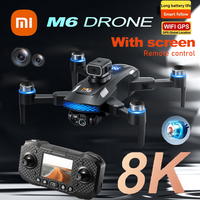 Xiaomi M6 Drone 8K HD Dual-Camera 5G WIFI FPV Brushless Motor Obstacle Avoidance With Screen Remote Control Four-Axis RC Drone