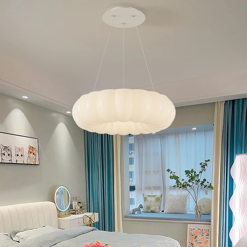 Nordic Cloud Ceiling Light Led White roundness Ceiling lamp for Children\'s Room Bedroom dimming Fixture Lustre Indoor Lighting
