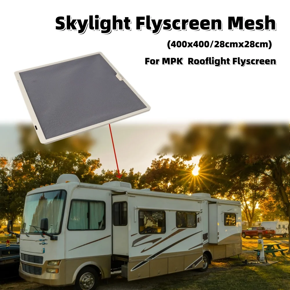 

RV Skylight Flyscreen Ventilation Mesh Shade Net For Mpk Camping Campervan Motorhome Skylight Mosquito Insect Screen 900046