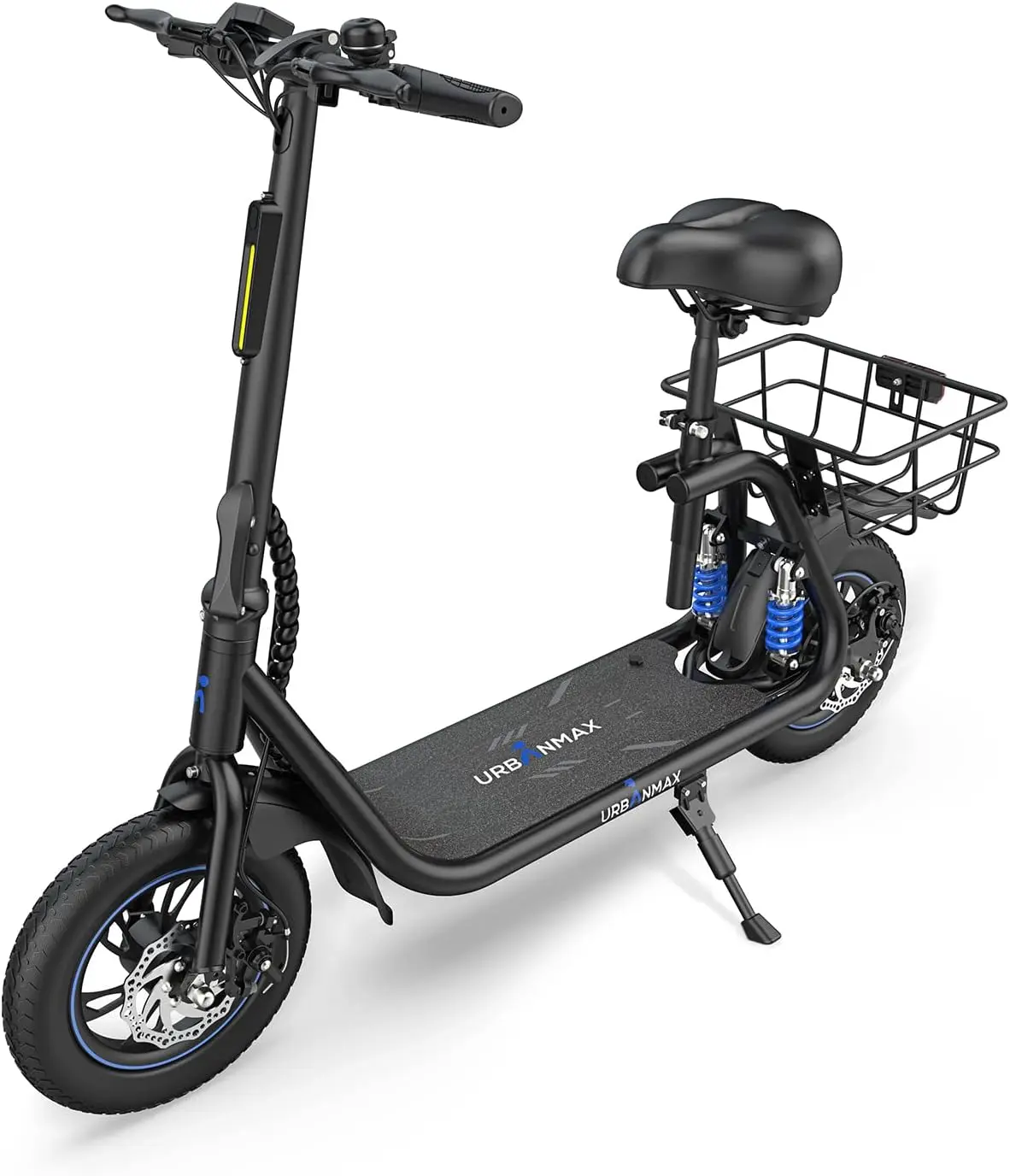 C1 Electric Scooter with Seat, Foldable Scooter for Adults Carry up to 265lbs, 450W Powerful Motor 25 Miles Range