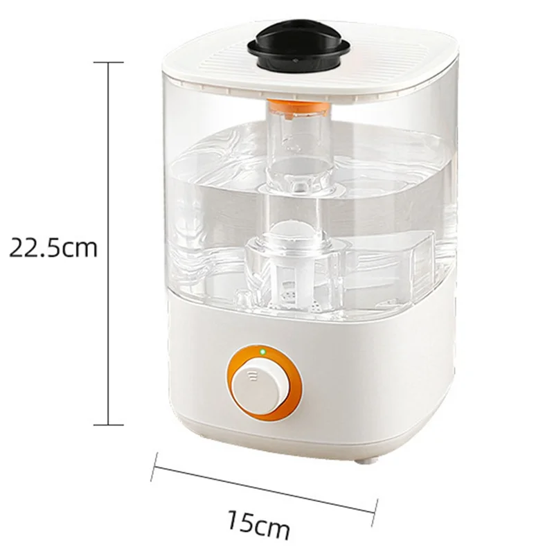 ABLN-2.5L Reptile Fogger Mister, Humidificador para reptiles con diseño de tanque de agua integrado para fugas reducidas, Ultra silencioso