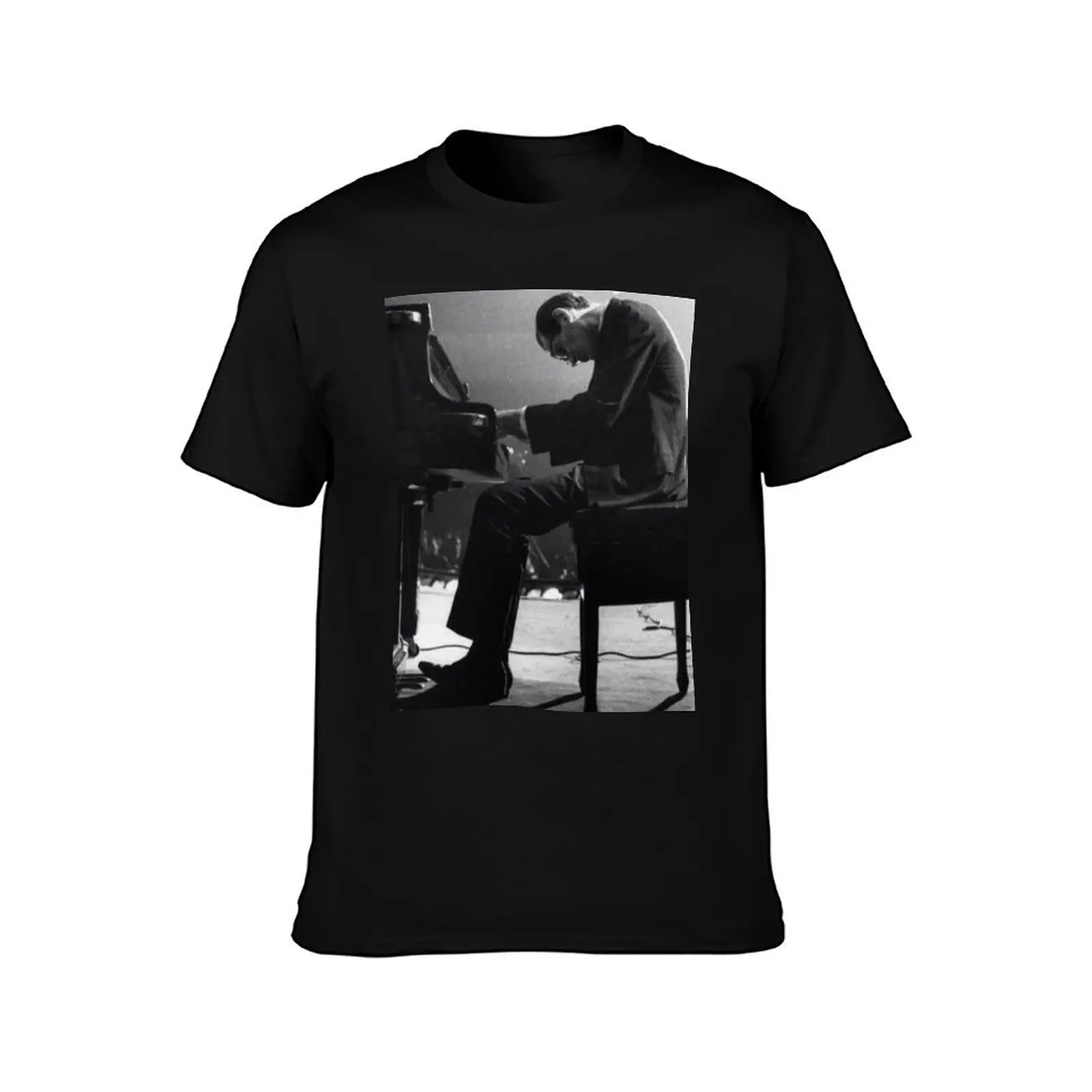Bill Evans Immersed in a Live Jazz Performance T-Shirt Casual Light Summer Short Sleeve Top T-Shirt