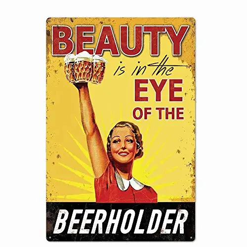 Металлический жестяной знак «Красавица в глазах», держатель для фотостен, Декор Ретро, винтажный 7,87X11,8 дюйма