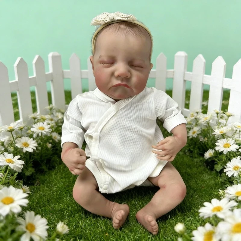 48 cm NewBaby taglia Reborn Levi realistica bambola in cotone morbido al tatto per ragazze