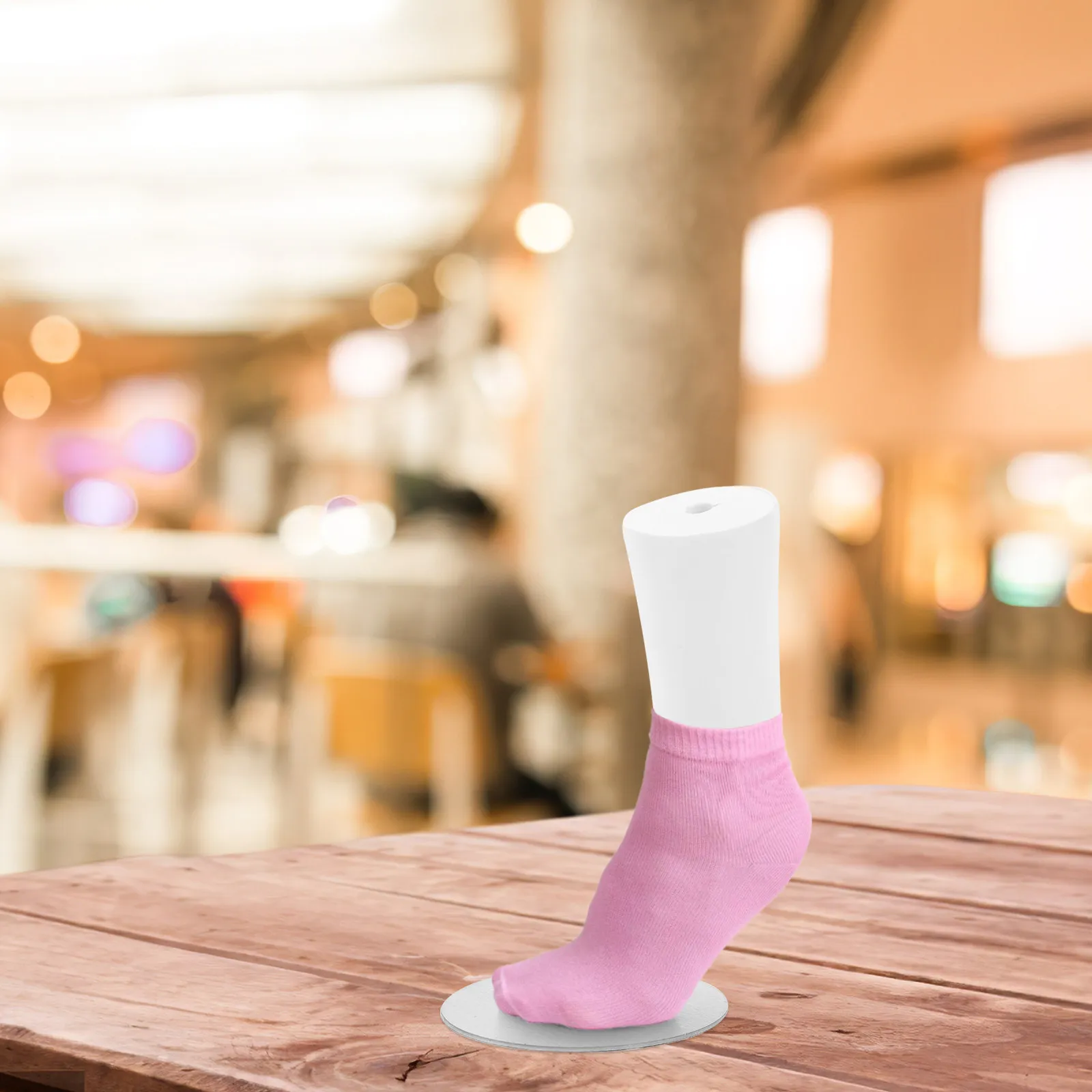 Soporte de exhibición de calcetines, maniquí de pie de vinilo, molde para calcetines, para exhibición de zapatos, tobilleras y joyas en tiendas minoristas, soporte para calcetines