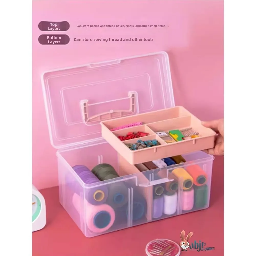 

Портативный органайзер для швейных игл и ниток, многофункциональный контейнер для домашнего использования, маленькая коробка для рукоделия и творчества