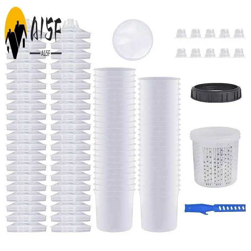 A15F-Disposable Paint Guncups Automotive Paint Gun Kit For HVLP Paint Sprayguns, For Car Primer, Top Coat, Base Coat Gel Coat