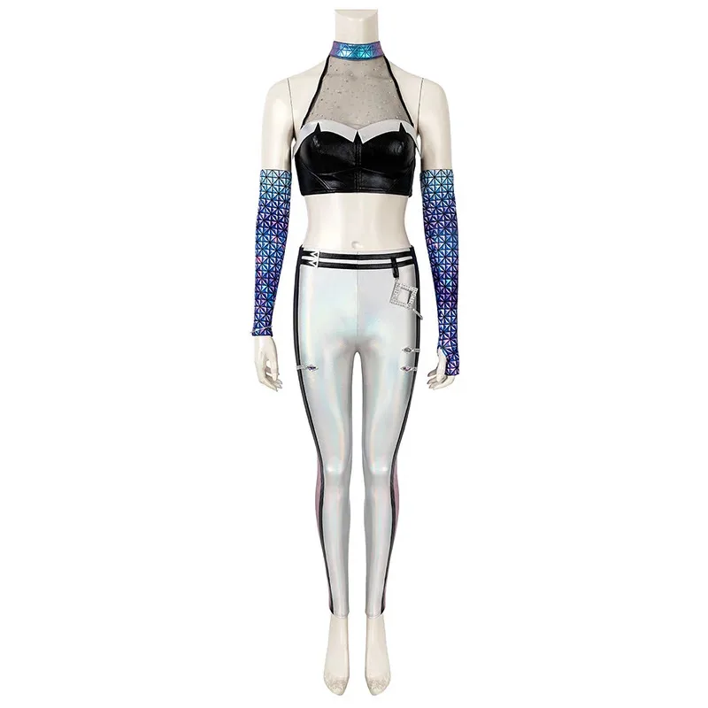 

In Stock XS-3XL Kaisa Lol Kda Cosplay Costume Wig Anime Game LOL K/DA All Out Cosplay Sexy Outfits Halloween Party for Women