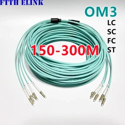 150-300m 4-adriges om3-Panzerfaser-Patchkabel 4c sc lc fc st upc apc multi mode 4-Faser-Glasfaser-Überbrückungskabel elink ftth 200m