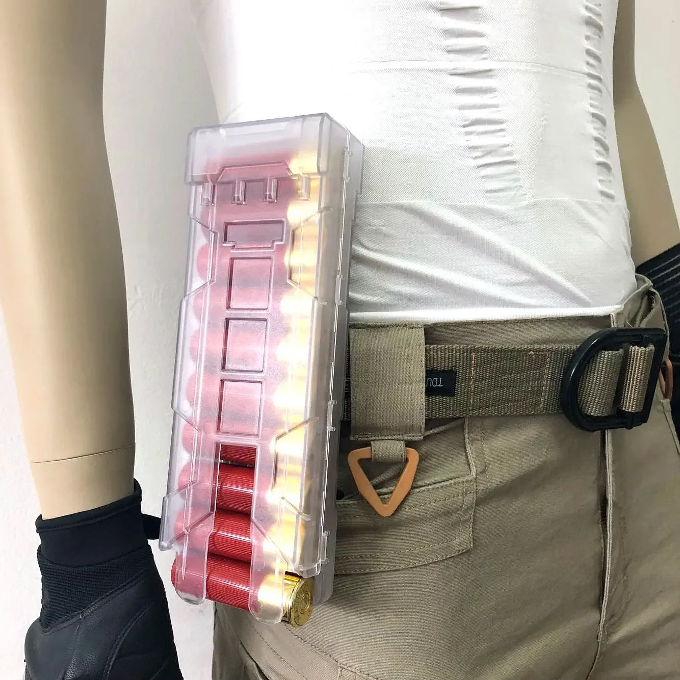 Tactical Molle Shotgun Shell Pouch 10 Rounds 12 Gauge Reload Shells Magazine Box Hunting Vest Accessories Bullet Ammo Holder
