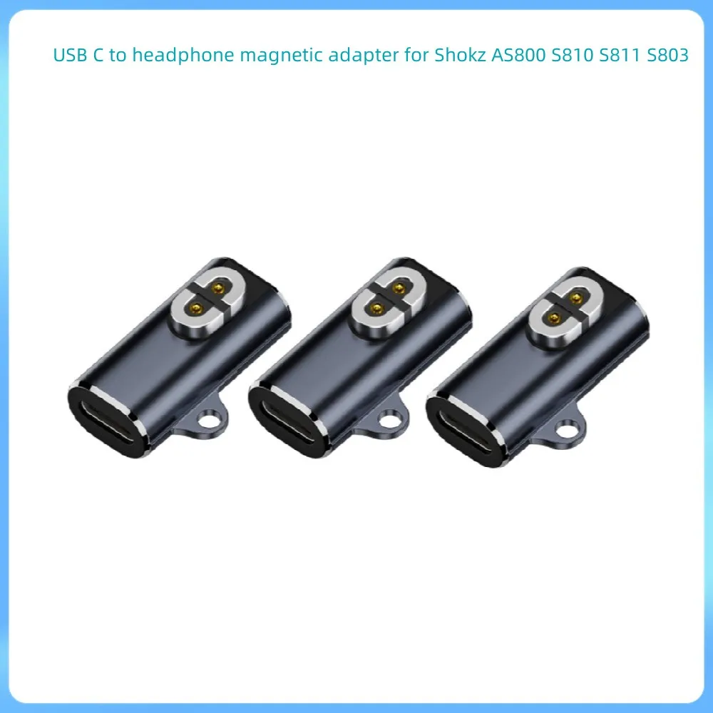 

3pcs/lot USB C to Shokz magnetic adapter adaptor Charger Magnetic Converter for Shokz AS800 Headphones
