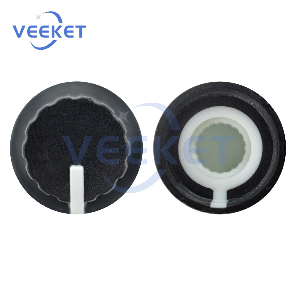 1/5/10PCS WH148 Plastic Thread Potentiometer Rotating Cap Knurled Knob Cover Volume Control Knob for Electronic Components
