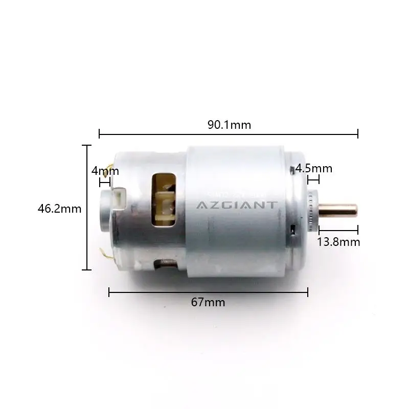 AZGIANT RS-775WC-8016 car  power automation equipment tool motor 18V DC high speed carbon brush auto accessories original DIY