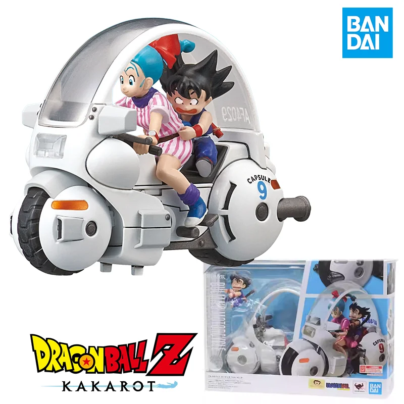 

Dragon Ball GK Bulma Goku No.9 Капсула Локомотив Подвижная модель ручной работы Украшения Анимация Периферийные игрушечные модели автомобиля