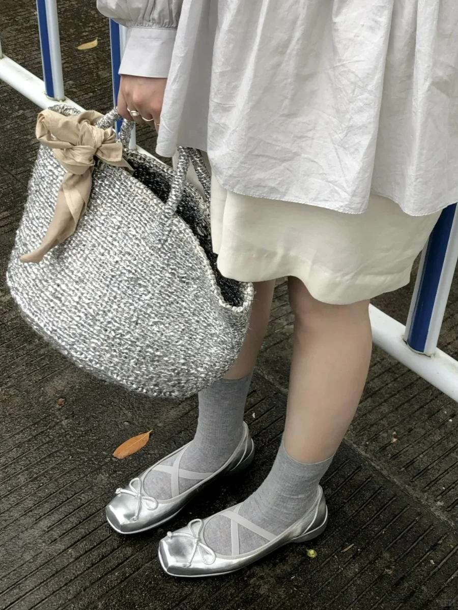 

Silver Buet Bag Underarm Single oulder Handwoven Sling Bag ular Network Celebri Design Large Size PU Leather Handbag