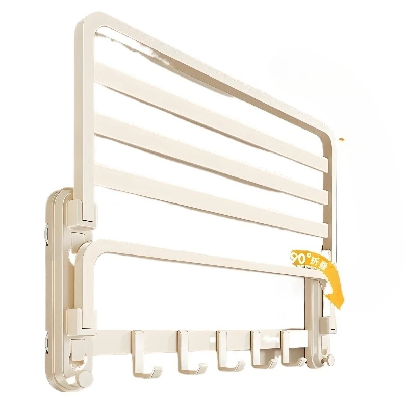 

Cream wind suction cup towel rack toilet bathroom rack wall hanging rod non-punching storage rack