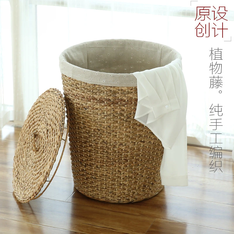 Dirty clothes basket rattan woven dirty clothes storage basket large laundry basket household dirty clothes basket toy storage b