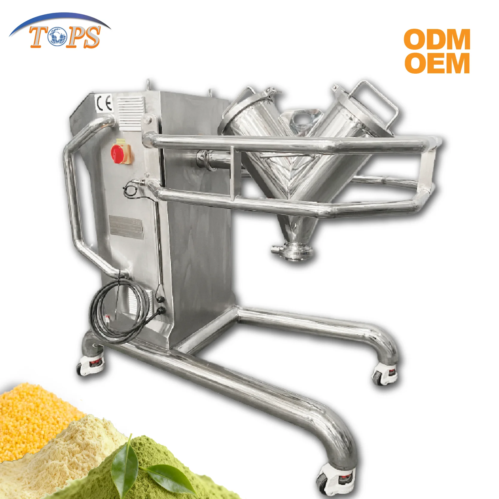 Automatic V Blender For Food  Herbs Sesame V Blender Dry Powder Mixer