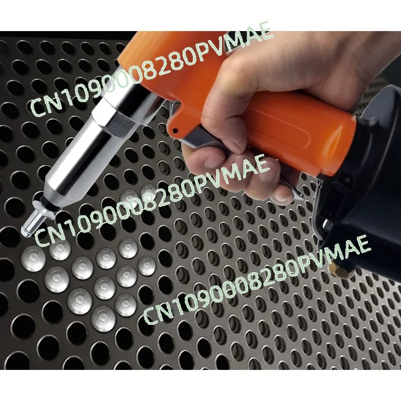 Industrial Pneumatic Riveter | High-Pull-Force Stainless Steel Gun for Aluminum Doors & Ladders