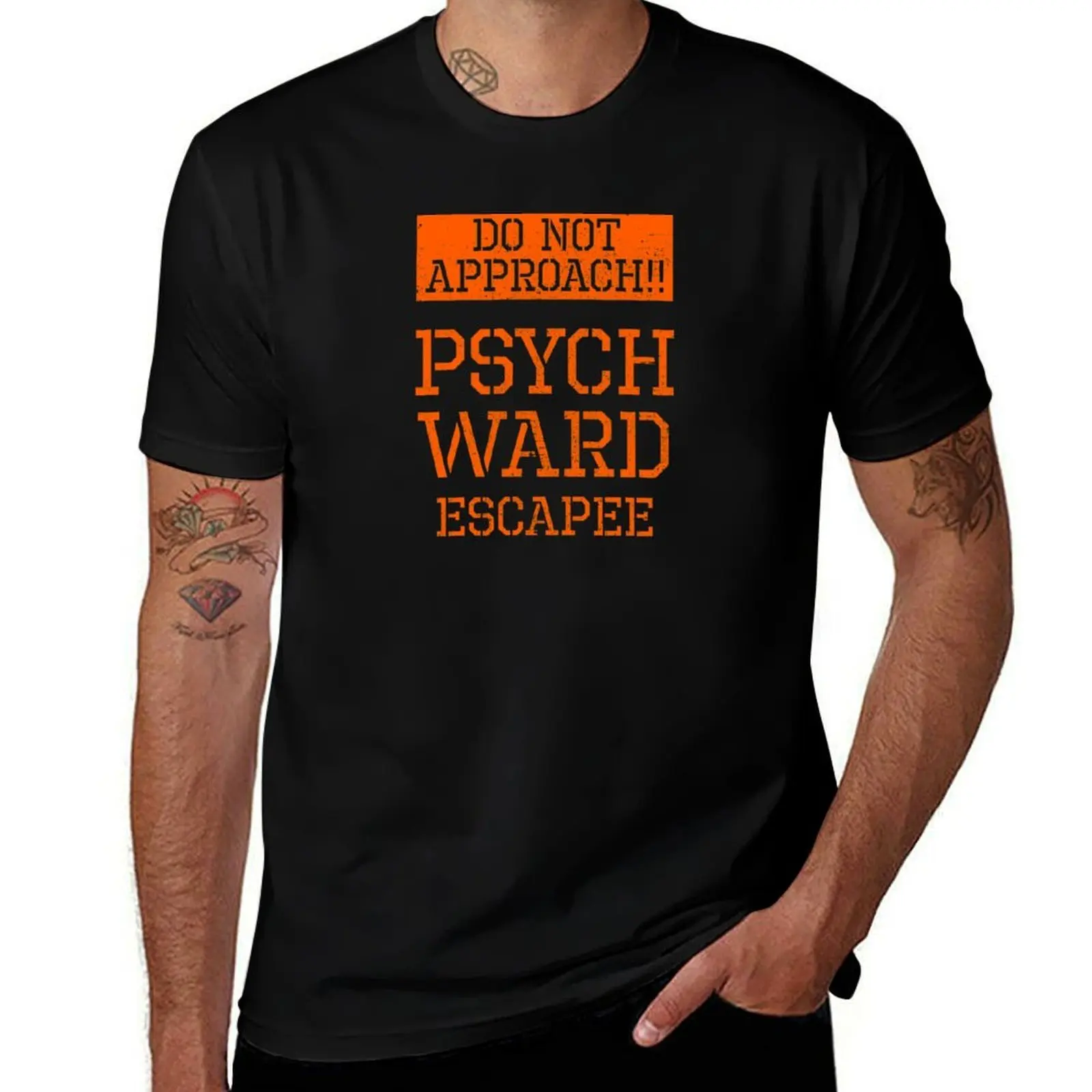 

Psych Ward Funny Halloween Prison T-Shirt t shirt for man 100 percent cotton t shirt man luxury T-shirt