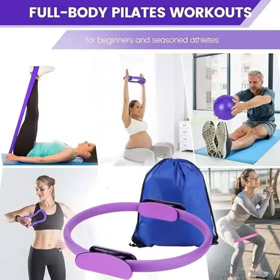 13Pcs/Set Yoga Circle Gym Set Pilates Ball Set Body Shaping Professional Pilates Equipment Kit Improve Health Weight Loss Resist