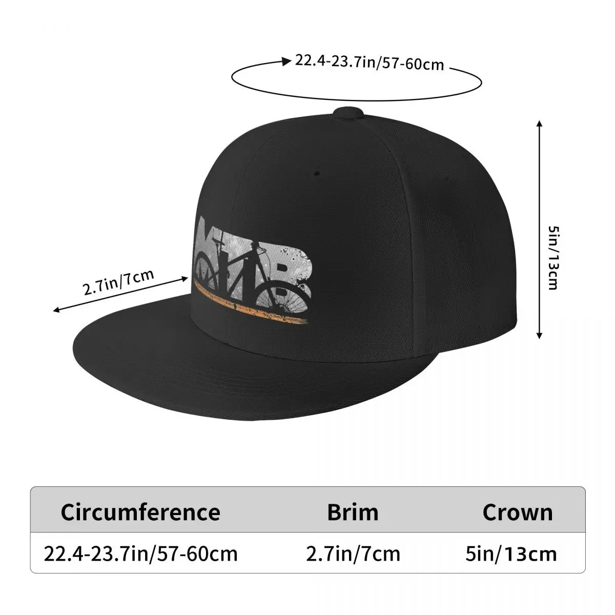 Cool MTB Mountain Bike Mountain Bike Downhill Gift Baseball Cap Men\'s Snapback Hats Hip Hop Adjustable Cap Outings