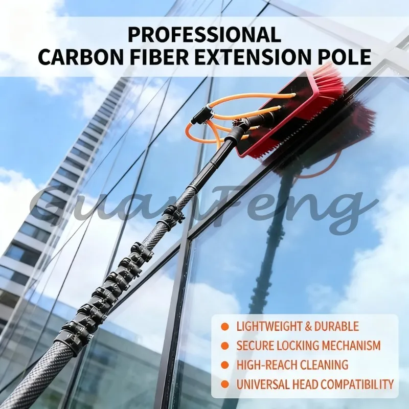 High Pressure Multifunctional Cleaner Carbon Fiber Telescopic Cleaning Rod Brush Solar Panel Water Supply Machine