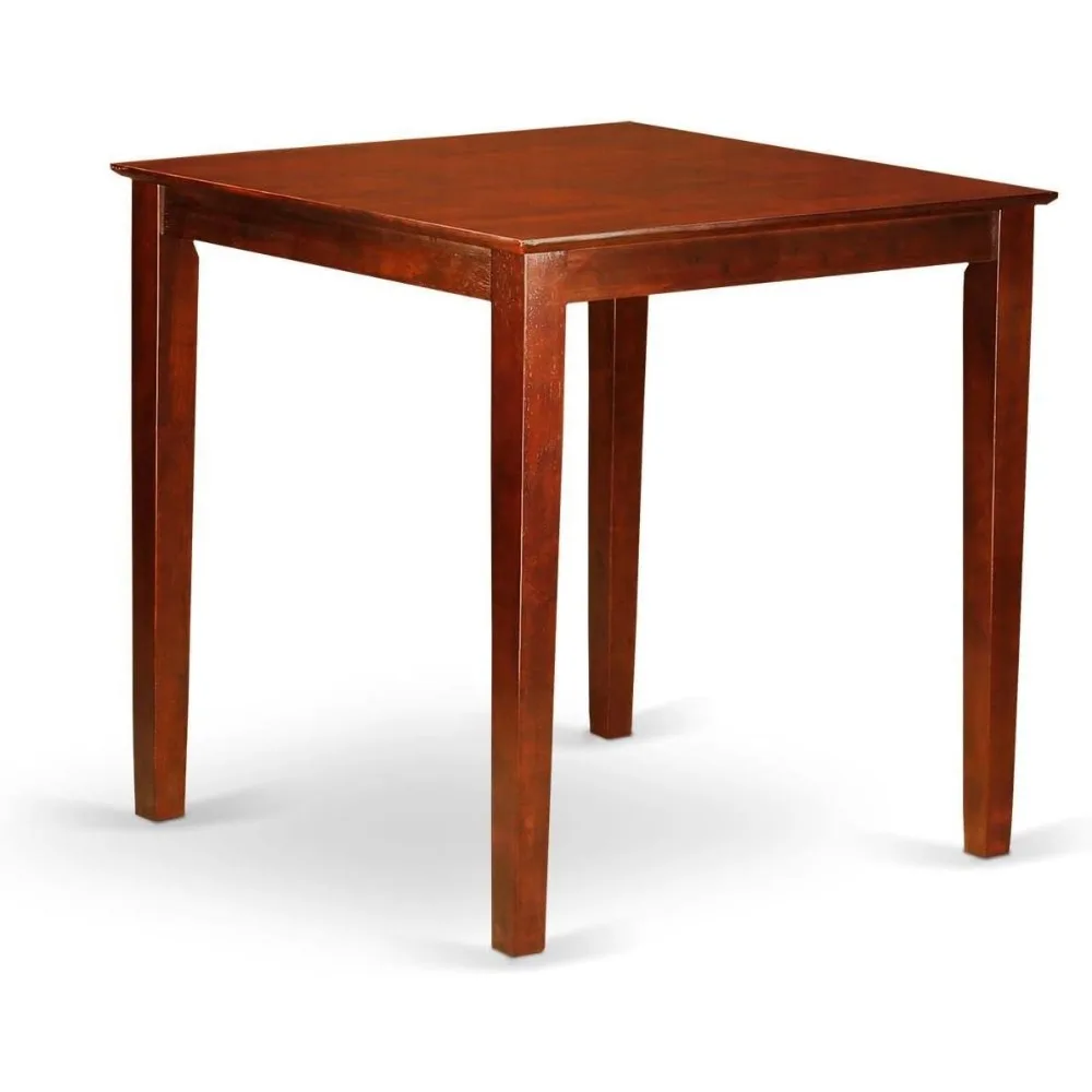 Counter Height Dining Table for Small Spaces, 36x36 Inches, Black and Cherry Finish