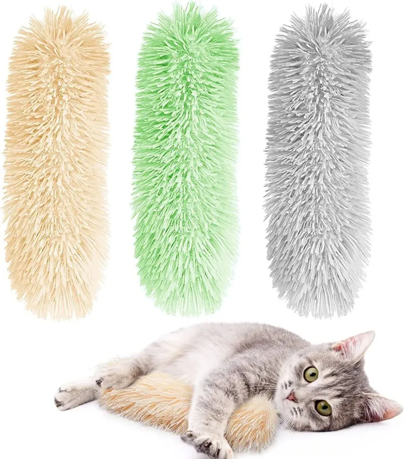 Peluche chat jouet a mâcher herbe-aux-chats auto-hi morsure jouets pour chats doux interactif chat jouet Katten Speelgoed
