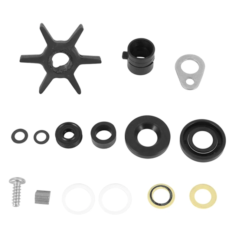 Accessories 46-42089A5 Water Pump Impeller Repair Kit For Mercury Mariner 6/8/9.9/10/15 HP 2 Stroke Outboard