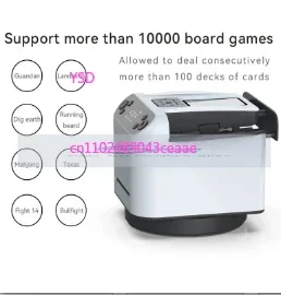 

Rechargeable Automatic Cards Dealer Shuffler With 4 Bid Buttons For Playing Cards Shuffling Dealing Distribution Machine