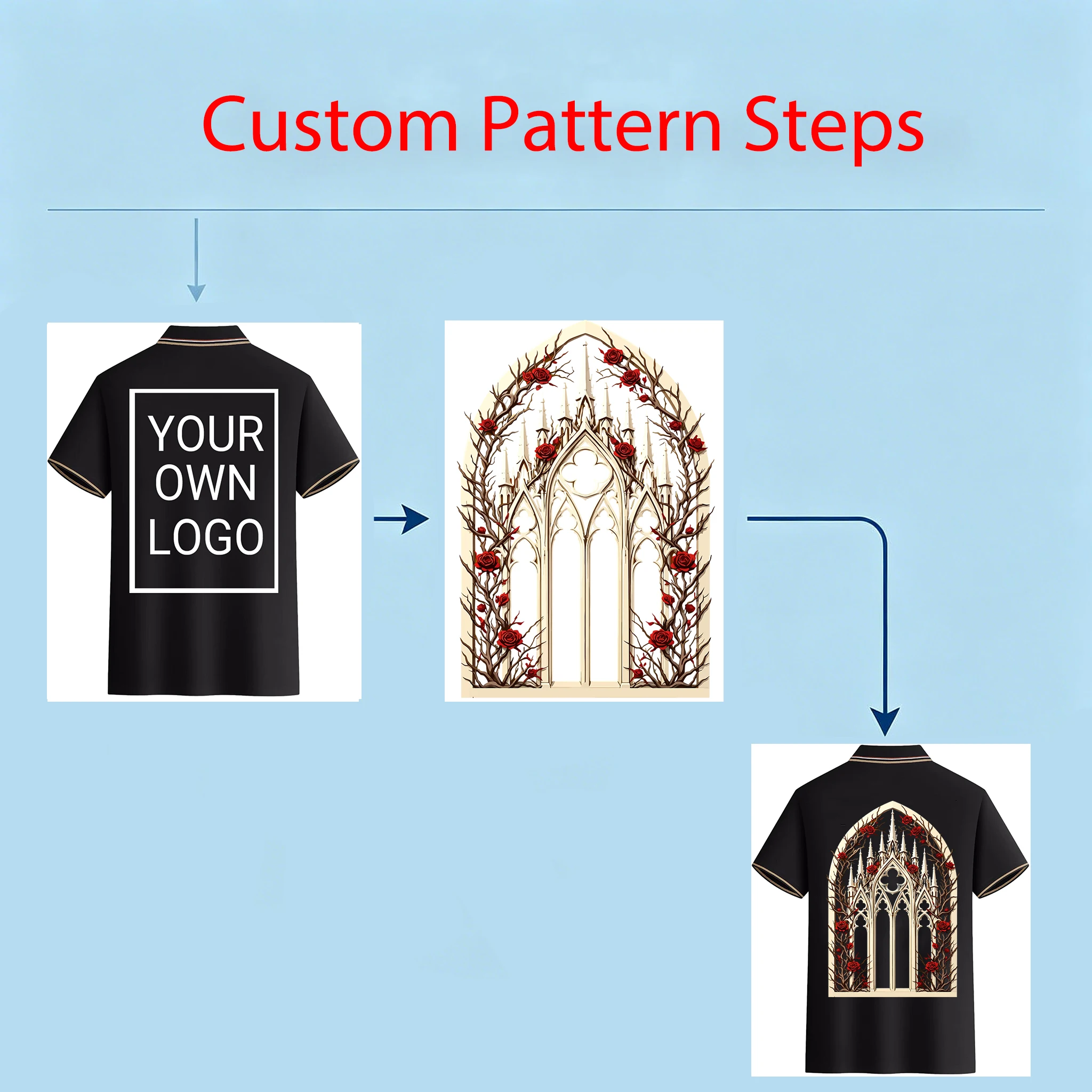 Customized Logo Back Side Women's Polo T Shirts Contrast Culture Golf T-Shirts Lapel Casual Short Sleeves Sports Business Top view 3