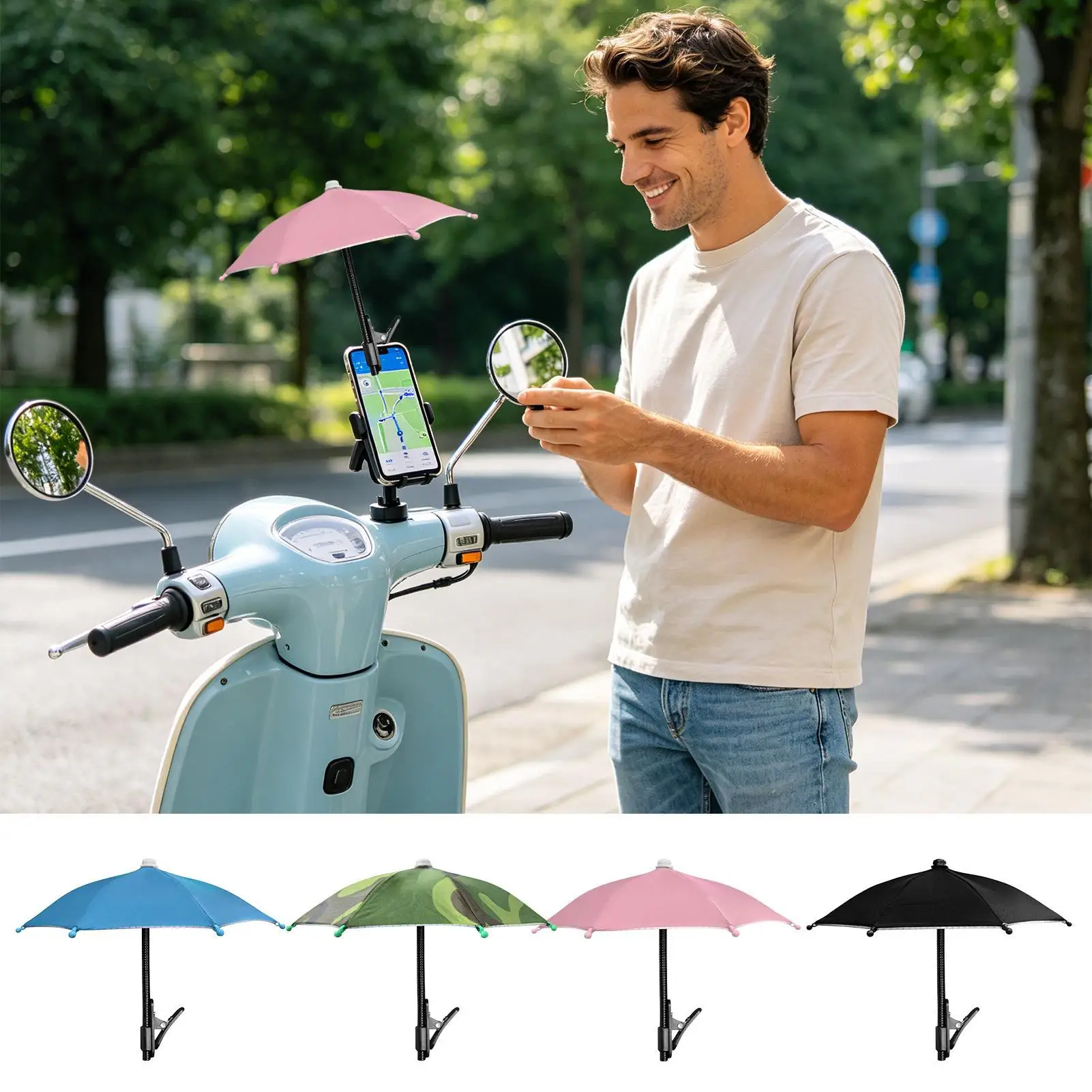 Handy-Schirmhalter mit Clip für Sonnenschutz, Handy-Clip für den Außenbereich, Blendschutz, Sonnenschutz für Ihr Telefon