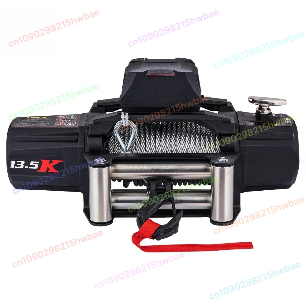 

10000-12000LB Off-Road Winch Electric 4x4 Winch with Wireless Remote & Nylon Rope Compatible WARN VR EVO Jeep Truck ATV