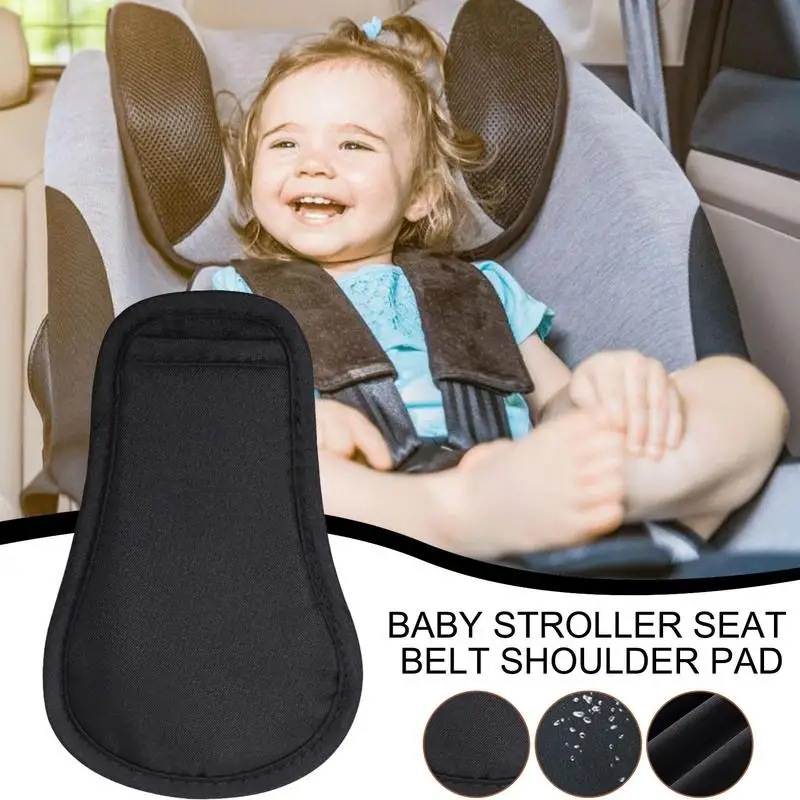 Almohadillas para correa de asiento de coche, fundas antideslizantes para correa de asiento de coche, suaves y seguras, protector de hombro para cochecito de bebé, práctico y transpirable